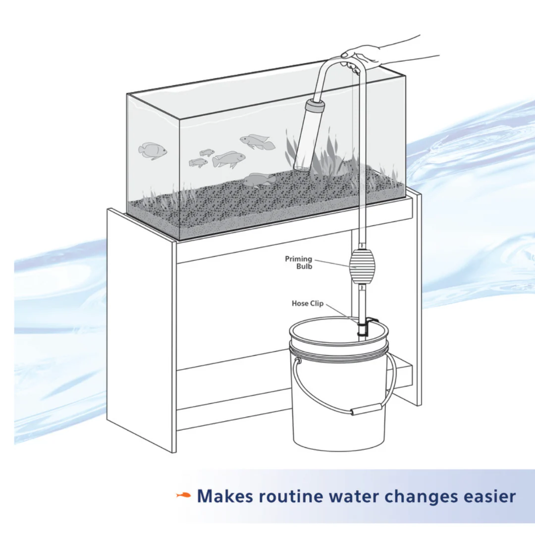 Aqueon Aquarium Siphon Vacuum Gravel Cleaner with Bulb - Image 3