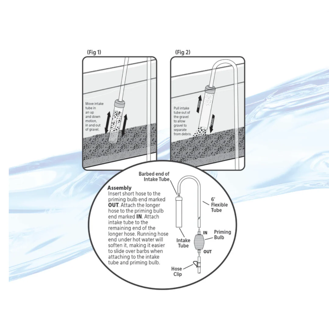 Aqueon Aquarium Siphon Vacuum Gravel Cleaner with Bulb - Image 5